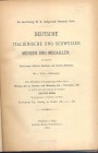 HESS ADOLPH – Frankfurt 1-11-1887. die sammlung W. B. Sedgwick-Berend, Paris. Deutsche ,italienischen und Scweizer munzen und medaillen; diekmunzen( P...