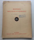 Hess A. Catalogue de Monnaies Grecques et Romaines, en Or, Argent et Bronze. Formee' par un Amateur Bien Connu. Lucerne 15 Fevrier 1934. Brossura ed. ...