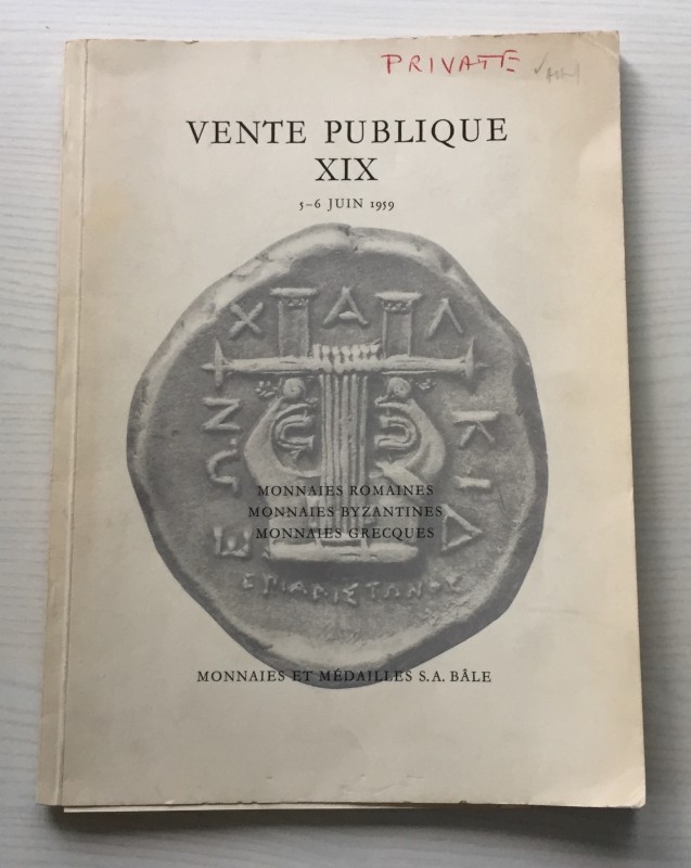 Monnaies et Medailles Vente Aux Encheres XIX. Monnaies Romaines Collection de Mo...