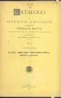 RATTO RODOLFO –Genova 1898 N° 5 parte I. Aes Grave- monete greche-monete romane consolari, imperiali e bizantine. pp. 70, nn. 1513. raro