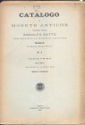RATTO RODOLFO –Genova 1899 N° 6 parte I. Aes Grave, monete greche,romane consolari. pp. 23, nn. 366 ill. nel testo. Molto raro