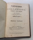 Ratto R. Catalogo della Collezione Mario San- Rome di Milano. Monete Italiane. 18 Marzo 1909. Mezza Pelle pp. 152, lotti 2268, tavv. 9 in b/n. Con lis...