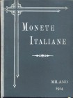 RATTO RODOLFO – Milano 21-4-1914. Catalogo di una grande collezione di monete italiane. pp. 359, nn. 4346, tavv. 44. raro e importante
