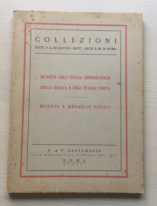 Santamaria P.& P. Collezioni di Monete dell' Italia Meridionale della Sicilia e ...