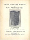 SCHULMAN J.- Amsterdam 25/26-10-1937. Collection importantes de monnaies et medailles. Catalogue de series importantes de monnaies et medailles formee...