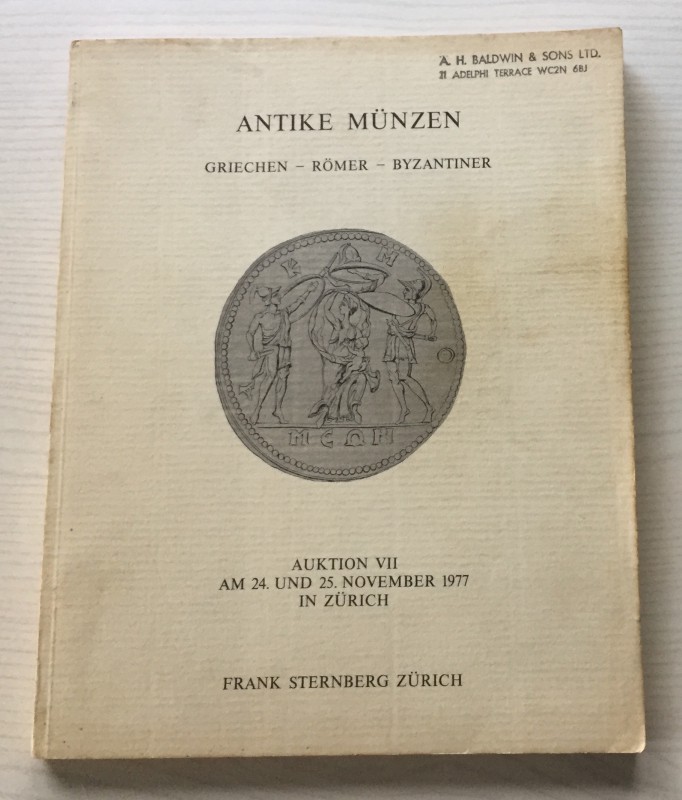 Sternberg F. Auktion VII, Antike Munzen Griechen, Romer, Byzantiner. Zurich 24-2...