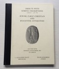 Sternberg F. Wolfe A.L. Objects with Semitic Inscriptions 1100 B.C. - A.D. 700. Jewish, Early Christian and Byzantine Antiquities. Zurich 20 November ...