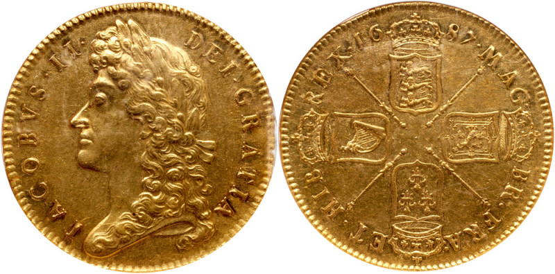 Great Britain. Five Guineas, 1687. NGC AU58

Great Britain. Five Guineas, 1687...