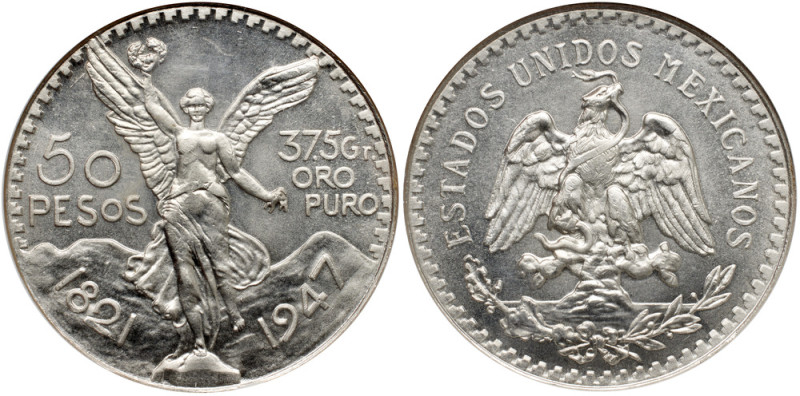 Mexico. Platinum 50 Pesos, "1947". PCGS MS67

Mexico. Platinum 50 Pesos, "1947...