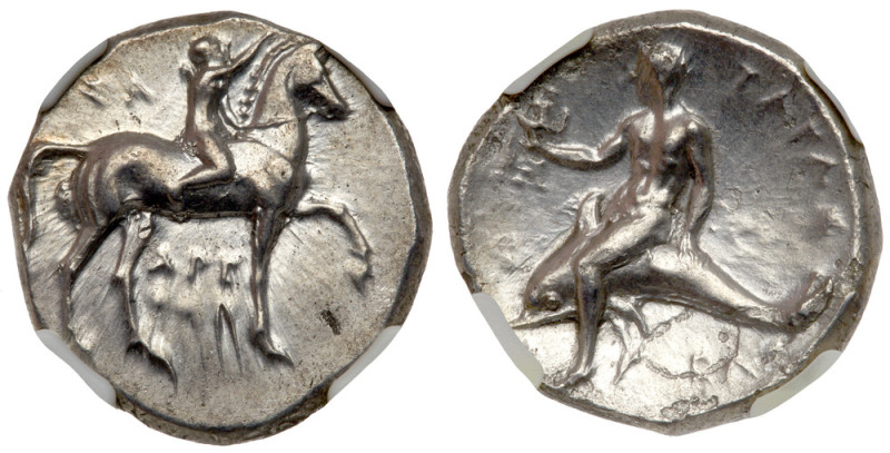 Calabria, Taras. Silver Nomos (7.72 g), ca. 302-280 BC

Calabria, Taras. Silve...