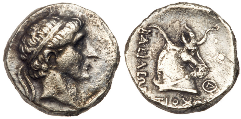 Seleukid Kingdom. Antiochos I Soter. Silver Drachm (3.80 g), 281-261 BC. VF

S...