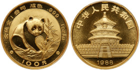 China (People's Republic). 100 Yuan, 1988. PCGS MS69