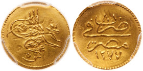 Egypt. 5 Qirsh, AH1277/8 (1867). PCGS MS63