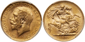 Great Britain. Sovereign, 1915. PCGS MS63