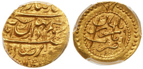 Iran. ¼ Mohur, AH1191 (1777). PCGS MS63