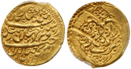 Iran. ¼ Mohur, AH1192 (1778). PCGS AU58