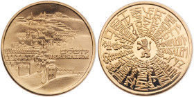 Israel. Jerusalem of Gold, State Gold Medal, (1983). BU