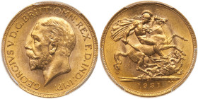 South Africa. Sovereign, 1931-SA. PCGS MS64