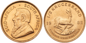 South Africa. ½ Krugerrand, 1982. BU