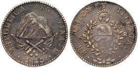 Argentina-Republic. 8 Reales, 1840-R. PCGS EF40