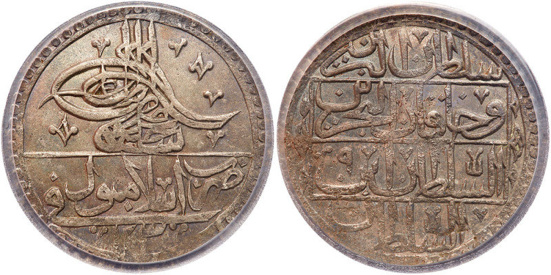 Turkey. Yuzluk, AH1203/9 (1797). PCGS AU58

Turkey. Yuzluk, AH1203/9 (1797). K...