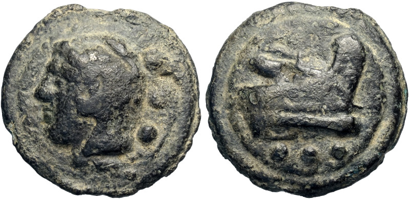 Repubblica Romana, Quadrante (225-217 a.C.), Roma, Ae 42 mm 66,00 g , Sear-582, ...