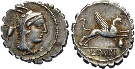 Repubblica Romana, Gens Papia (79 a.c.), Denario, Roma, Cr.-384/1 Ag 19 mm 4,01 g , q.SPL