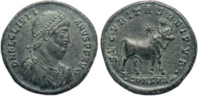Giuliano II l'Apostata (360-363), Maiorina, Costantinopoli, Ae 28 mm 8,49 g , Sear-19157, campi leggermente puliti altrimenti buon BB
