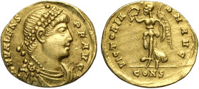 Valente (364-378), 1,5 Scripulum, Costantinopoli, Rara 15 mm 1,65 g , Sear-19620, buon BB