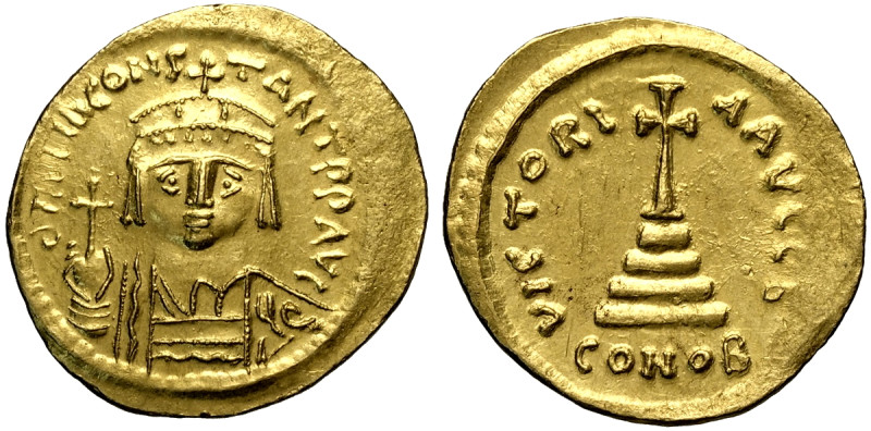 Tiberio II Costantino (578-582), Solido, Costantinopoli, Au 22 mm 4,47 g , Sear-...