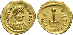 Eraclio (610-641), Semisse, Costantinopoli, Au 18 mm 2,22 g , Sear-784, SPL