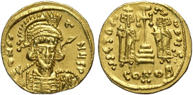 Costantino IV (668-685), Solido, Costantinopoli, Au 20 mm 4,43 g , Sear-1156, SPL+