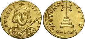 Tiberio III (698-705), Solido, Costantinopoli, Au 20 mm 4,48 g , Sear-1360, SPL