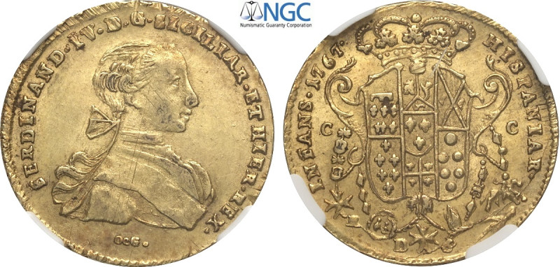 Napoli, Ferdinando IV di Borbone (1759-1816), Oncia napoletana da 6 Ducati 1767,...