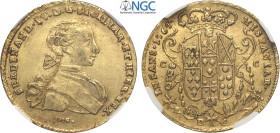 Napoli, Ferdinando IV di Borbone (1759-1816), Oncia napoletana da 6 Ducati 1767, Au 26,5 mm 8,80 g, SPL+, in Slab NGC AU58