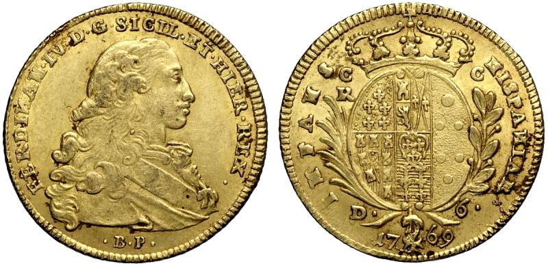 Napoli, Ferdinando IV di Borbone (1759-1816), Oncia napoletana da 6 Ducati 1769,...