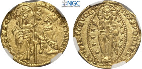 Venezia, Andrea Dandolo (1343-1354), Ducato, Au 21 mm 3,52 g , in Slab NGC MS63