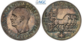 Regno d'Italia, Vittorio Emanuele III (1900-1943), 20 Lire 1940-XVIII, RRRRR moneta non emessa e coniata in soli 5 esemplari, Ag 35,5 mm , a nostro pa...