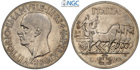 Regno d'Italia, Vittorio Emanuele III (1900-1943), 20 Lire 1941, RRRR coniati 20 esemplari, Ag 35,5 mm , a nostro parere la moneta è in FDC. In Slab N...