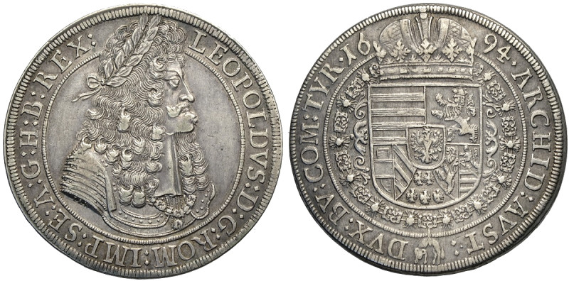 Austria, Leopold I (1657-1705), Thaler 1694 Hall, Dav-3245 Ag 42,5 mm 28,27 g , ...