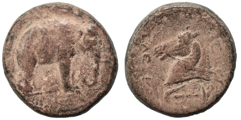 SELEUKID KINGS of SYRIA. Seleukos I Nikator, 312-281 BC. Ae (bronze, 8.53 g, 19 ...