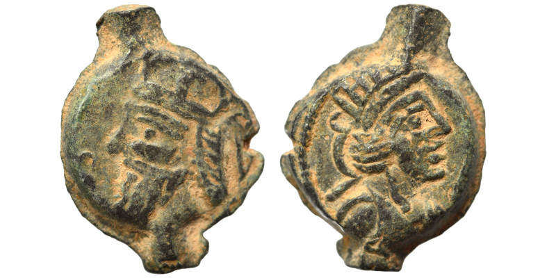 KINGS of PARTHIA. Vologases IV, circa 147-191. Dichalkon (bronze, 3.54 g, 18 mm)...