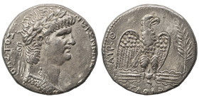 SYRIA, Seleucis and Pieria. Antioch. Nero, 54-68. Tetradrachm (silver, 15.08 g, 25 mm). NEPΩN KAIΣAP ΣEBAΣTOΣ Laureate head of Nero to right, wearing ...