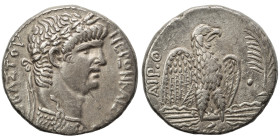 SYRIA, Seleucis and Pieria. Antioch. Nero, 54-68. Tetradrachm (silver, 14.85 g, 25 mm). NEPΩN KAIΣAP ΣEBAΣTOΣ Laureate head of Nero to right, wearing ...