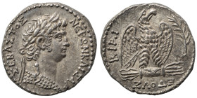 SYRIA, Seleucis and Pieria. Antioch. Nero, 54-68. Tetradrachm (silver, 15.14 g, 26 mm). ΝΕΡΩΝ ΚΑΙΣΑΡ ΣΕΒΑΣΤΟΣ Laureate head of Nero to right, wearing ...