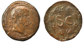 SYRIA, Seleucis and Pieria. Antioch. Galba, 68-69. Ae (bronze, 11.37 g, 30 mm). [IM·SER·SVL·GALBA·CAE] Laureate head of Galba to right. Rev. Large S C...