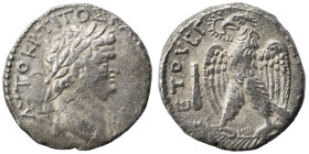 SYRIA, Seleucis and Pieria. Antioch. Titus, as Caesar, 69-79. Tetradrachm (silver, 14.96 g, 22 mm). AYTOKP TITOΣ KAIΣ OYEΣΠLaureate headof Titus to ri...