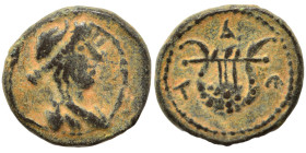 SYRIA, Seleucis and Pieria. Antioch. Pseudo-autonomous, 2-3rd century AD. Ae (bronze, 1.24 g, 11 mm). Laureate and draped bust of Apollo right. Rev. E...