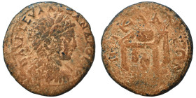 BITHYNIA. Nicaea. Severus Alexander, 222-235. Ae (bronze, 6.72 g, 22 mm). Laureate and cuirassed bust right. Rev. NIKAIEΩN Prize crown, containing pal...