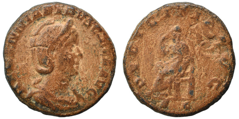 Herennia Etruscilla, 249-251. As (bronze, 7.94 g, 24 mm), Rome. HERENNIA ETRVSCI...